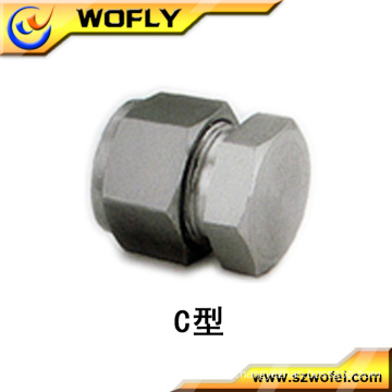 stainless steel tube mounting brackets plug fitting